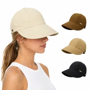 Womens Sun Hat UV Protection Hiking Fishing Hats Wide Brim Hat Adjustable Ponytail Packable Sun Cap Lightweight Quick Dry