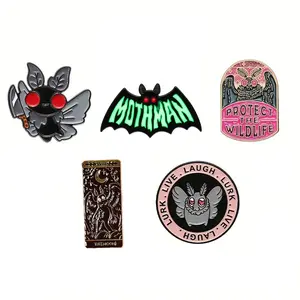 Mothman Enamel Pins