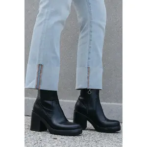 Chinese Laundry Groovy Black Heeled Ankle Boots - FINAL SALE