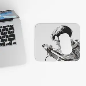 Attack on Titan Mouse Pad, Levi Ackerman Manga Desk Mat, AOT Gaming Mousepad, Tactical Anime Accessory