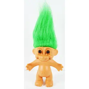 Troll Doll Naked Green Hair by Russ 4.5"