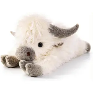 24" |   5 Pounds Highland Cow Weighted Stuffed Animals with Removable Unscented Microwavable Pouch, Cute Coolable Warmable Weighted Plush Gift for Kids & Adults