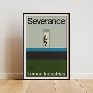 Aglined Minimalist Mid-Century Modern Wall Art Poster Unframed Featuring Severance Lumon Industries Art From Apple TV+ Series