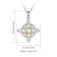 Style 6 Four Gold-Plated Crescent Moon & Moonstone