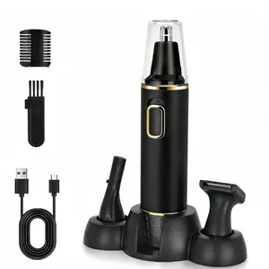 LMMAKE Nose Hair Trimmers for Men & Women Rechargeable 3 in 1 Painless Multifunctional Shaving Head USB Charge High-Speed Motor Flawless Smooth Hair Clipper