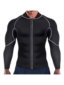 New White Line Sweatsuit Neoprene Men's Wetsuit Shapewear Long Sleeves