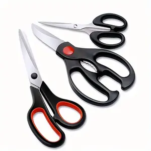 3-Piece Multi-Purpose Kitchen Scissors Set, Kitchen Shears - Heavy Duty Stainless Steel, Dishwasher Safe, Perfect For Meat, Poultry & More! Cutting