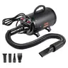 VEVOR Portable Dog Blow Dryer, 2000W/2.7HP Pet Grooming Dryer with Metal Housing, Safe Heating, Quick Drying, Adjustable Speed, Temperature Control, 4 Nozzles, Extendable Hose, Auto Shut-Off, Black (Father's Day Gift Option), Easy To Connect, Safe And Com