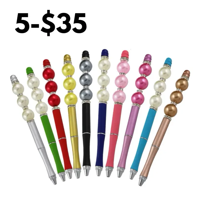 Beaded Pen Bundle | Set of 5 Beaded Pens | Claim on LIVE