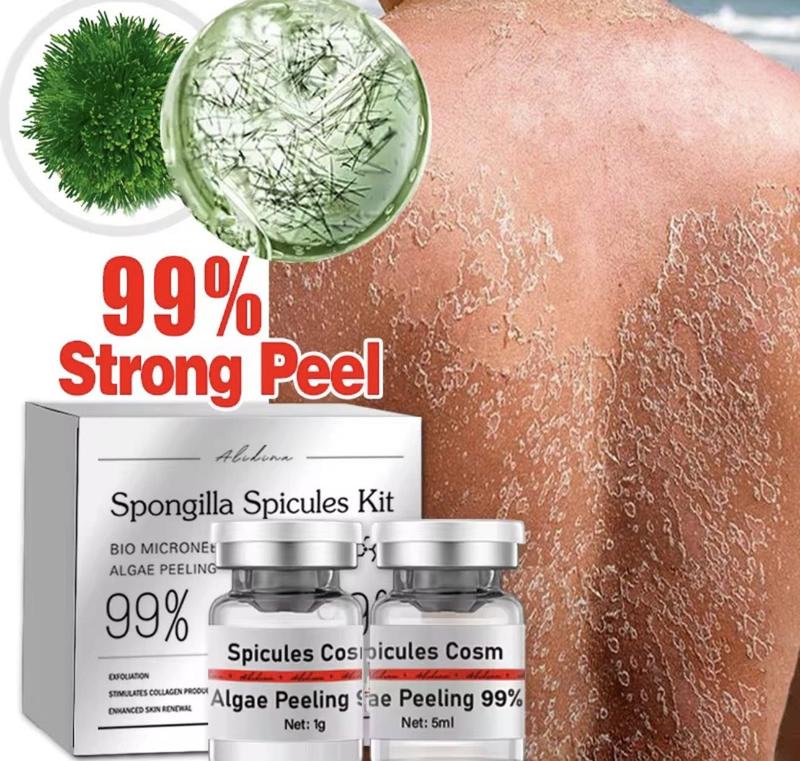 Spongilla Spicules Kit 99% Purity Bio Microneedling Therapy Algae Peeling for Clear Skin Facial Care