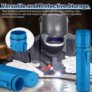 Waterproof Airproof 14 Inch Welding Rod Storage Tube 4pcs Electrode Rod Container For Welding Rod Canister Without Battery