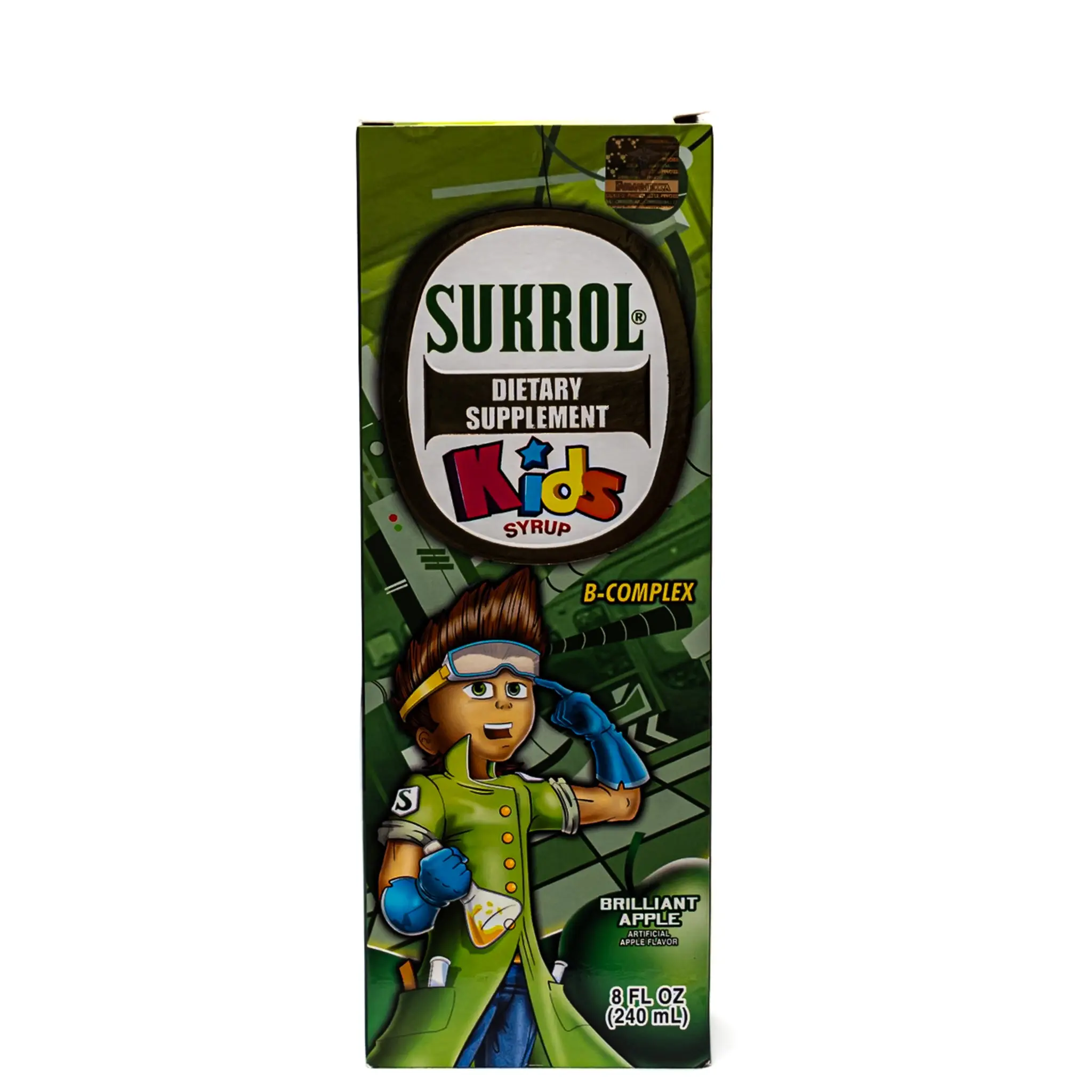 Edible Sukrol Vitamin Syrup - 240 mL Liquid Brain Health Dietary Supplement with Antioxidants, Minerals for Children, Antioxidant