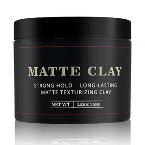 Men's Hair Styling Clay 3.53 oz Firm Hold Matte Finish with Natural Ingredients for Volume & Texture Premium Men's Haircare Gel