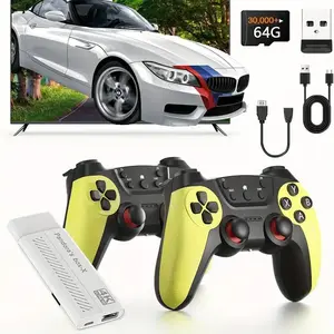 MMQ M16 Wireless Retro Game Console with  2000 Games, Built-in 15 Emulators, HDMI Output for TV/Computer/TV Set-top Box/PC, Dual Controllers for Immersive Gaming Exp