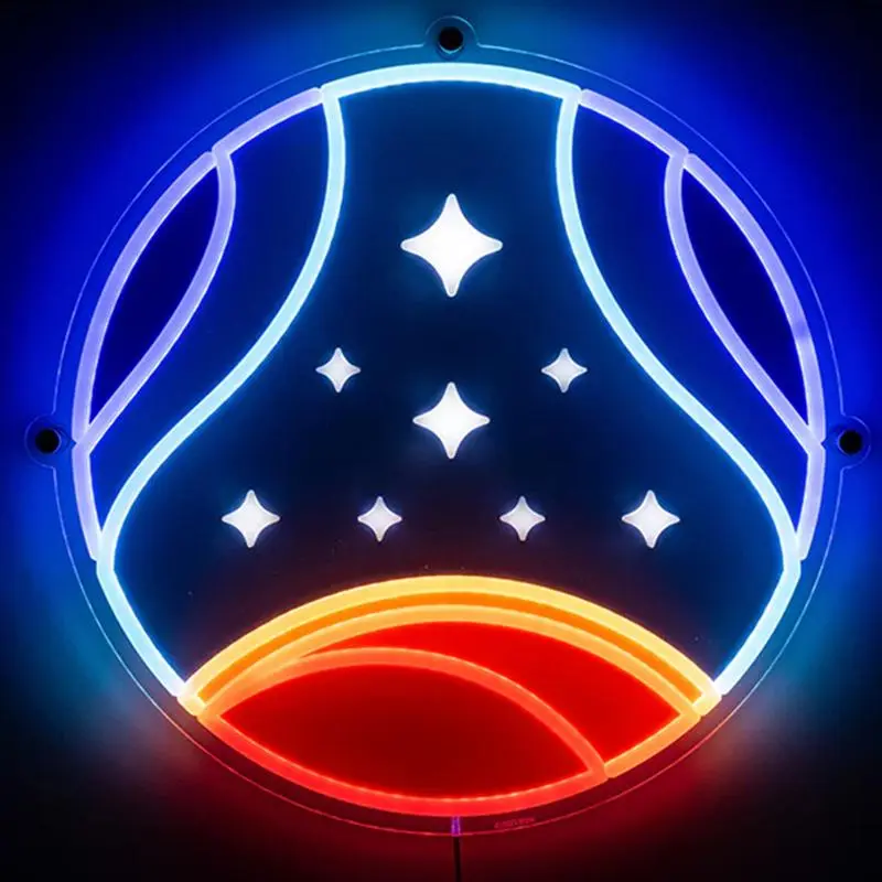 UV Color Basketball Neon Sign, LED Color Glowing Wall Hanging Neon Light, USB Powered Decorative Light for Home, Office, Store, Basketball Hall, Game Room