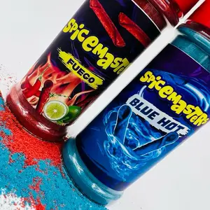 Fuego & Blue Hot Seasoning - Snack Seasoning in Red & Blue Bottles Flavor chile en polvo tiktok trend t