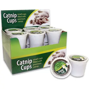 HElectQRIN Single Serve Cups Catnip Toy (12 Pack)
