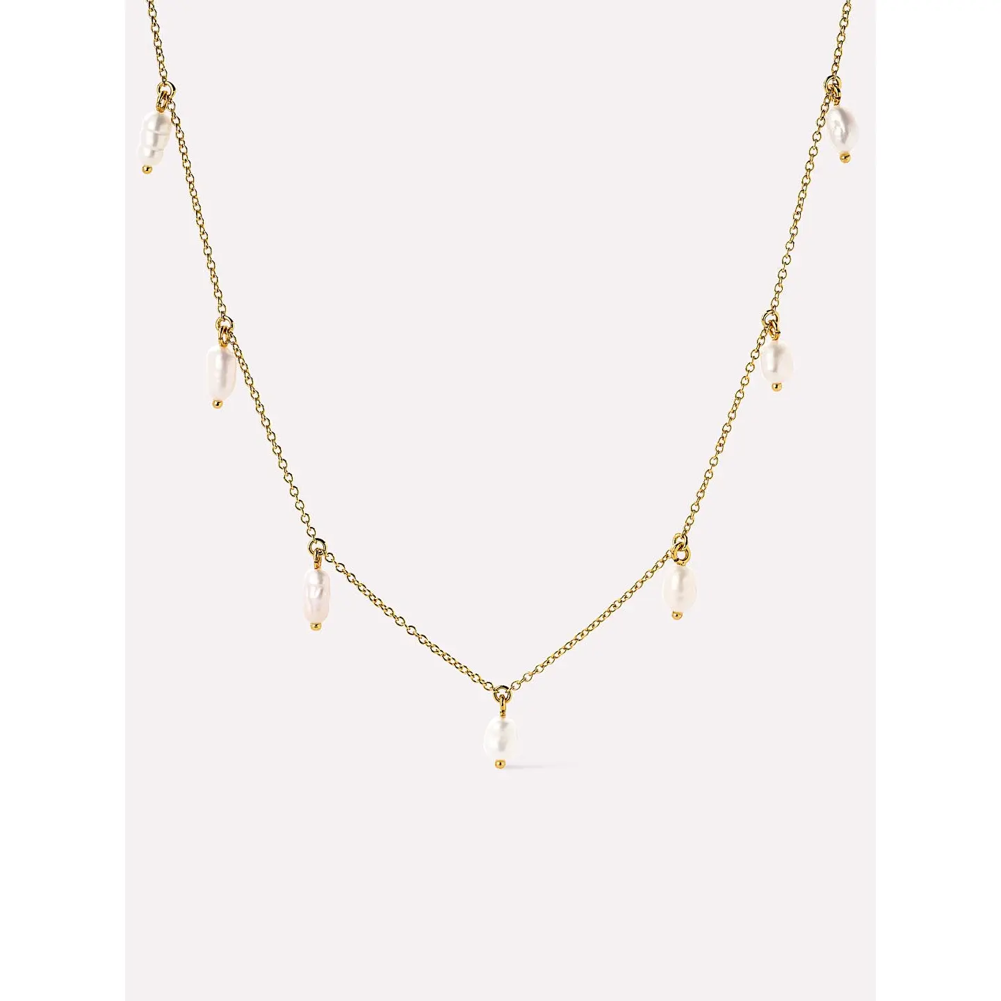 Gold Pearl Necklace - Loki