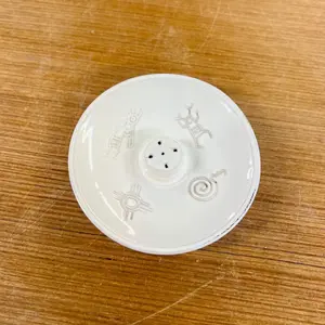 Clay AIRS Incense Burner with Tribal Design