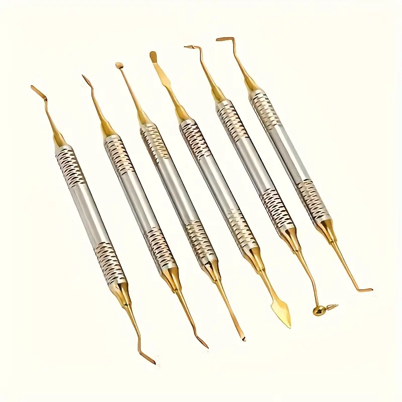 6-piece Blue Golden Tool Set, Ergonomically Designed, Easy-to-Hold Retractor Tool Set