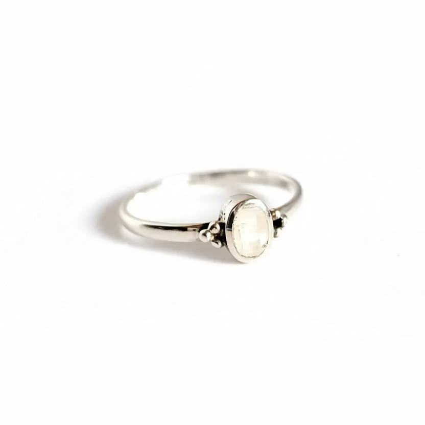 Sterling Silver Moonstone Ring