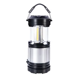 Collapsible Portable LED Camping Lantern Lightweight Waterproof Solar USB Rechargeable Flashlight with High-efficiency LEDs Dual Charging Options for Indoor Outdoor Emergency Use