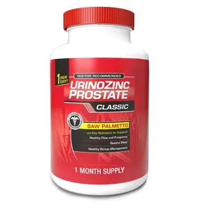 Urinozinc Classic Prostate Supplement, Doctor Recommended with Saw Palmetto, 30 Capsules