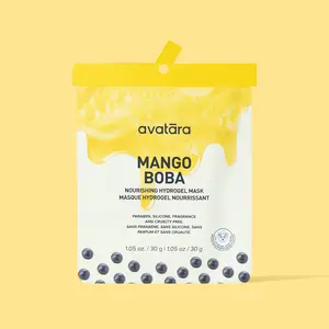 Avatara Mango Boba Nourishing Hydrogel Mask 30g - Nourishing, Skincare, Skin Repair, Comfort for All Skin Types