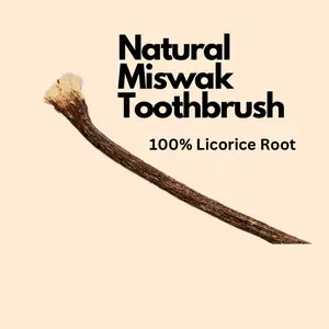 Miswak Sewak Natural Wood Toothbrush 100% Licorice Root Organic Oral Whitening Toothpaste