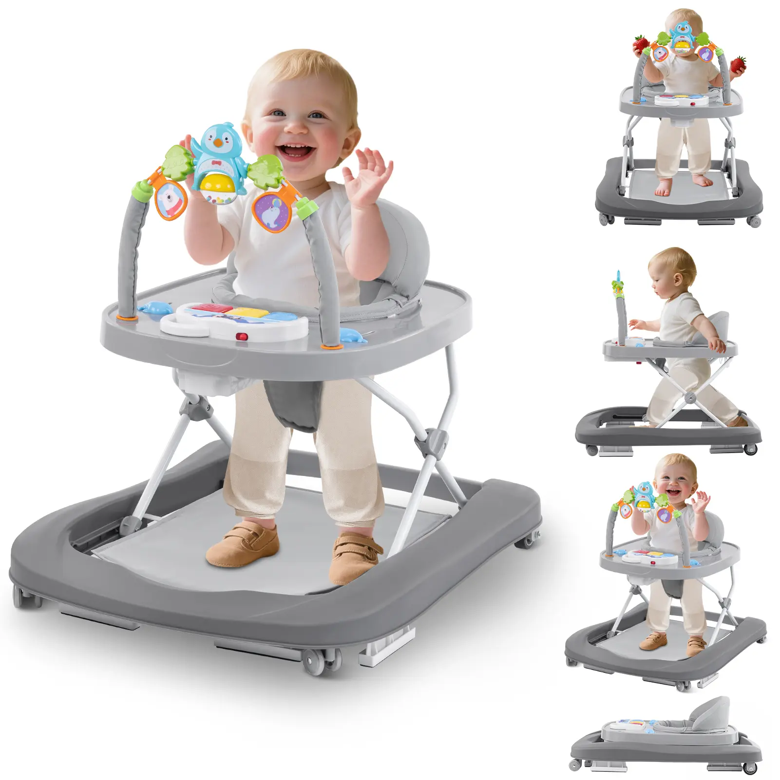 children walker height adjustable baby walker