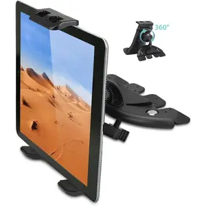 Car Phone Holder for CD Slot 4-11 In, Universal 360° Rotating CD Slot Tablet Mount Car Stand Compatible with Galaxy Tab S9 10 20 Series Pro, iPhone 12 12 mini 12 Pro Max 11 Series XR X 8, iPad