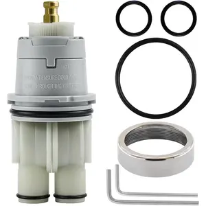 RP46074 Compatible with Delta 13/14 Series Bath Tub Shower Faucet Single Handle Universal MultiChoice Rough-in Valve   Repair Assembly Plumbing  with RP22734 Bonnet Nut