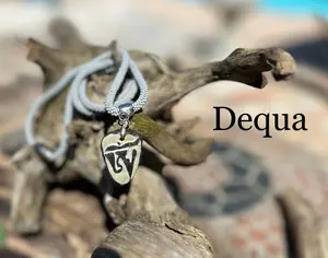 Dequa Graystone Necklace with Size 11/0 Charlotte Cut Beads and Graystone Center Focal for Casual & Formal Wear 24 Inches Handmade