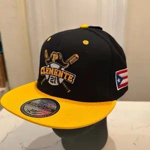 Puerto Rico #21 SnapBack Cap Adult fits all Clemente 21 Design with Puerto Rican Flag Patch