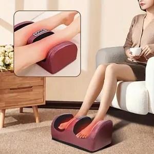 Foot massager without remote control, fullyautomatic foot kneading and rolling, fitnessequipment, body massager, musclerelaxation, leg massage pedicure machine.relaxing and comfortable calf, ideal gift forparents.