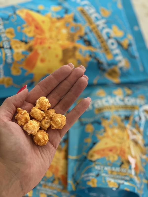 KrackCorn Popcorn 6-Large Bags Mixed with the Original Crunchy Caramel and KrackCorn With Cheese. Non-GMO, Gluten Free, Family Recipe Crunchy Snacks
