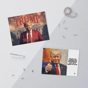 Trum 2025 Wall Calendar Funny Gift Gag Gift Mag for Him and Her - Humorous Home Decor Calendar with Surprise Fun and Laughter