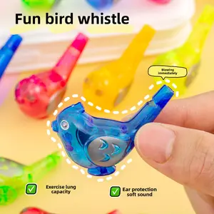 Manufacturer Wholesale Cartoon Water Bird Whistle Mini Whistle Shape Toy Children's Gift Cheering Prop Street Stall Supply