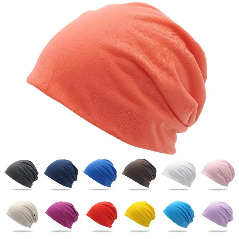 Fashion Beanie Hats for Women Men, Cotton Beanies Soft Lightweight Cap Breathable Sports Lightweight Hat