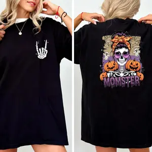Thick Thighs and Spooky Vibes T-shirt, Halloween , Spooky Season, Retro Halloween Funny Halloween