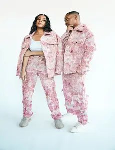 Unisex Bouquet Inspired Jacquard Jacket.