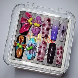 G.Lucose GO-VIRAL Handmade Press On Nails Art 10PCS with Free Tools Included | Luxury Nail Care | Daily Use Highly Durable 2025