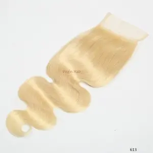 Virgin Hair Outlet 613 Blonde Body Wave 4x4 HD Lace Closure