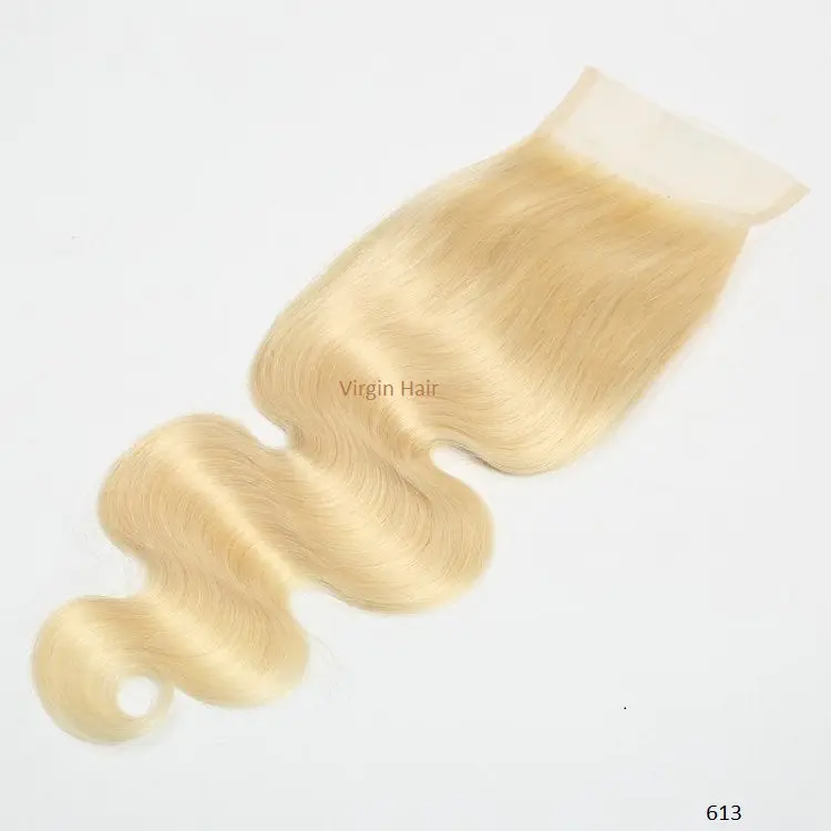 Virgin Hair Outlet 613 Blonde Body Wave 4x4 HD Lace Closure