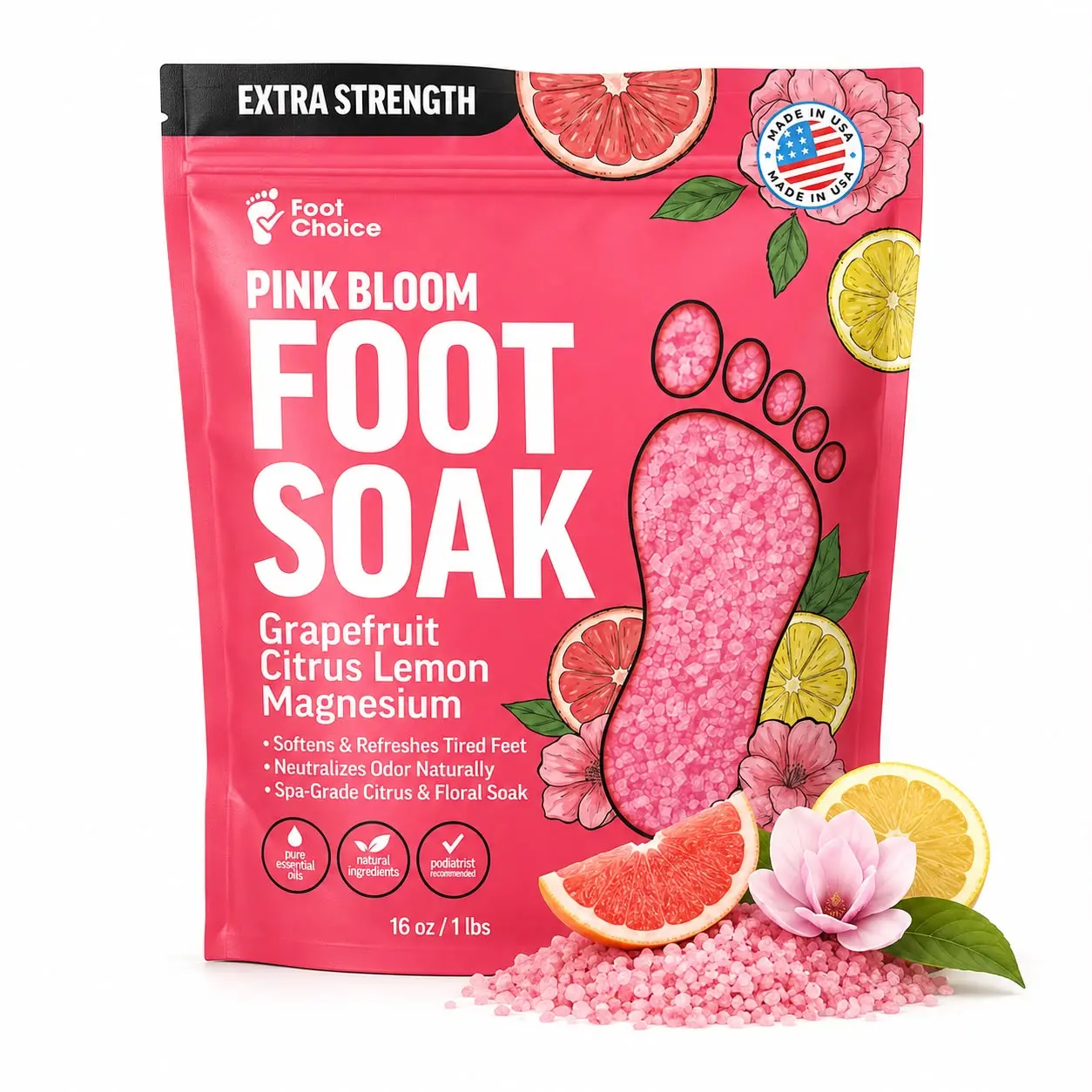 PINK BLOOM FOOT SOAK