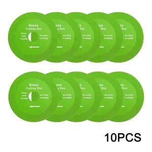 3pcs/5PCS/10pcs Manganese Steel Glass Cutting Discs, Multifunctional Saw Blades for Ceramic Tile, Wine Bottle, Tempered Floor Cutting and Polishing, Bottle Cutting|Precision Cutting|Manganese Steel Blades