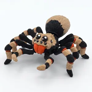 Articulated Tarantula Spider Toys 3D Printed Spider Fidget Desk Pets USA Made - 4"