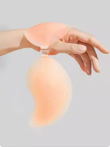 Women's Solid Color Silicone Push Up Bra, Invisible Strapless Self-adhesive Breast Lift Up Sticky Bra, Women's Lingerie for Daily Wear