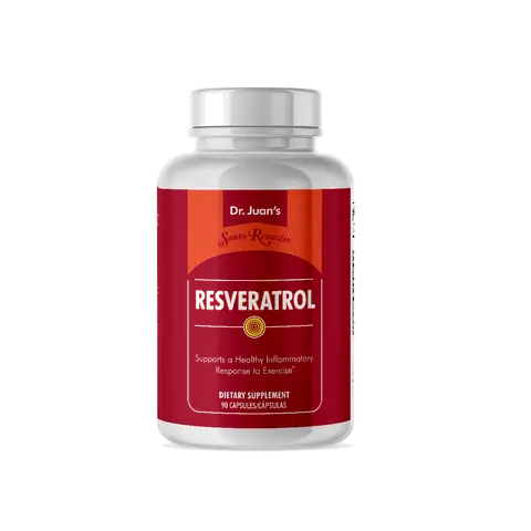 Santo Remedio Resveratrol, Supports Cardiovascular Health*, Dietary Supplement, Vegetarian, No Artificial Colors, No Artificial Flavors, 200 mg, 90 Capsules