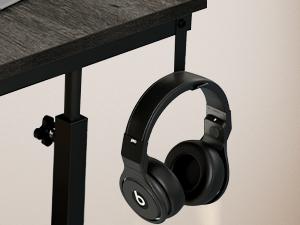 DWVO Height Adjustable Standing Desk with Charging Station, Portable Table with Wheels, Small Standing Rolling Computer Desk with Tiltable Tabletop and Storage Bag